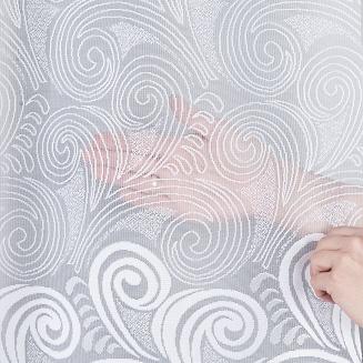 Firanka żakardowa gotowa na żabki KINGA 400x160 biała