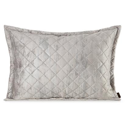 Poszewka dekoracyjna BLINK43 50x70 Eurofirany beżowa welwetowa pikowana błyszczący nadruk