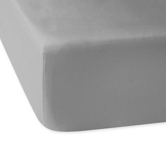 Prześcieradło satyna bawełniana z gumką 140x200 Darymex popielate