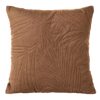 Poszewka dekoracyjna LUIZ-4 40x40 Design91 ceglana w liście palmy