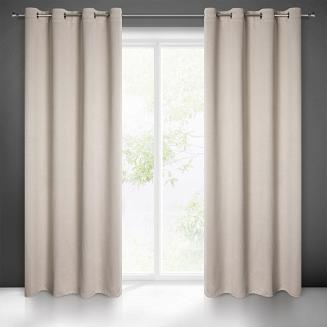 Zasłona gotowa na przelotkach AMARO 140x250 Eurofirany beżowy