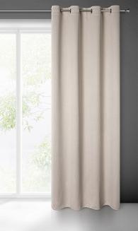 Zasłona gotowa na przelotkach AMARO 140x250 Eurofirany beżowy