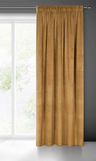 Zasłona gotowa na taśmie MELANIE 140x270 Eurofirany złoty