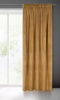 Zasłona gotowa na taśmie MELANIE 140x270 Eurofirany złoty