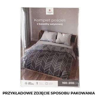 NITTA Komplet pościeli z bawełny satynowej 160x200cm 100100/SAT/000/160200/1