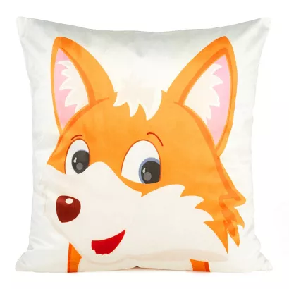 Poszewka dekoracyjna KIDS-9A 45x45 Design91 wielokolorowa lisek