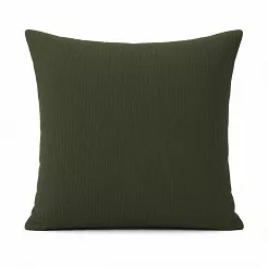 Poszewka muślinowa 40x40 bawełniana jednobarwna khaki