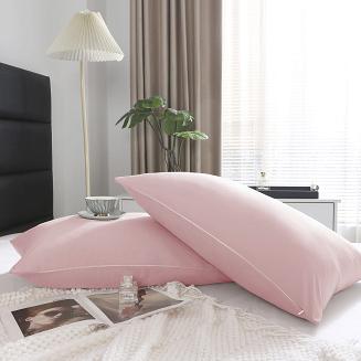 Poszewka satyna bawełniana SIN 50x60 pudrowa