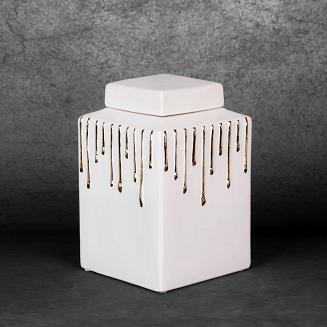 Pojemnik dekoracyjny LUIS Eurofirany biały