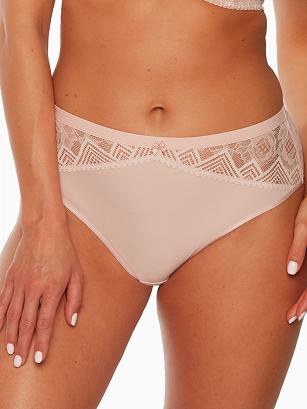 Figi damskie z koronką Leandra 1241 różowe