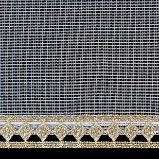 Firana gotowa na przelotkach CASSIE 300x150 Eurofirany biały/złoty