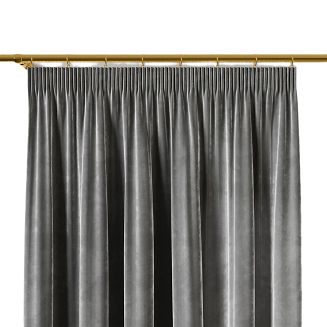 Zasłona gotowa na taśmie VELVI 140x230 antracytowa