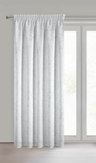 Zasłona gotowa na taśmie MARLENE 140x270 Eurofirany biały