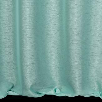 Firana gotowa na przelotkach 140x250 KIDS Eurofirany miętowa ozdobiona taśmą ze słonikami