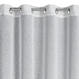 Firana gotowa na przelotkach GINA 140x250 Eurofirany biały