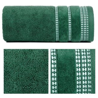 Ręcznik bawełniany AMANDA 30x50 Eurofirany butelkowy zielony