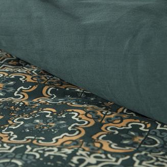 Pościel satynowa SPRING 220x200 Eurofirany ciemnozielony