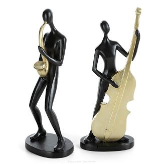 Figurka dekoracyjna RICO Eurofirany stylizowana postać z instrumentem saksofon