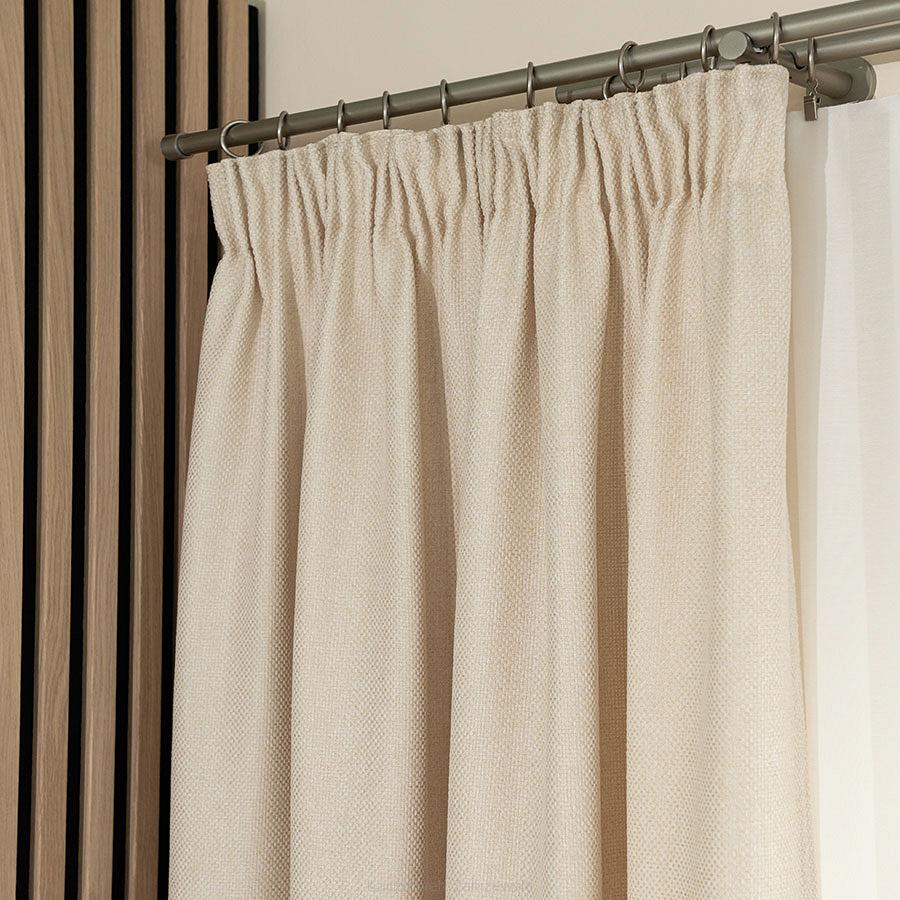 Zasłona gotowa na taśmie MOLLY 140x250 strukturalna kremowa