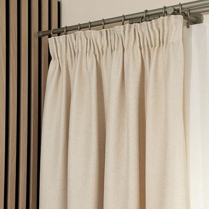 Zasłona gotowa na taśmie MOLLY 140x250 strukturalna kremowa