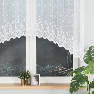 Firanka żakardowa gotowa na żabki KAROLINA 250x120 biała