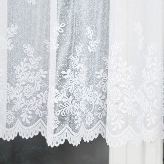 Firanka żakardowa gotowa na żabki KAROLINA 250x120 biała