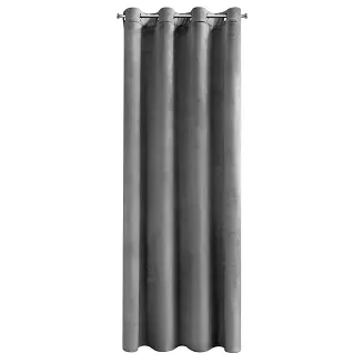 Zasłona gotowa na przelotkach ROSA 140x250 Design91 stalowy