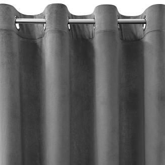 Zasłona gotowa na przelotkach ROSA 140x250 Design91 stalowy