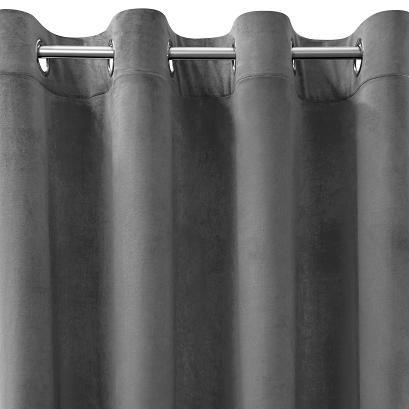 Zasłona gotowa na przelotkach ROSA 140x250 Design91 stalowa