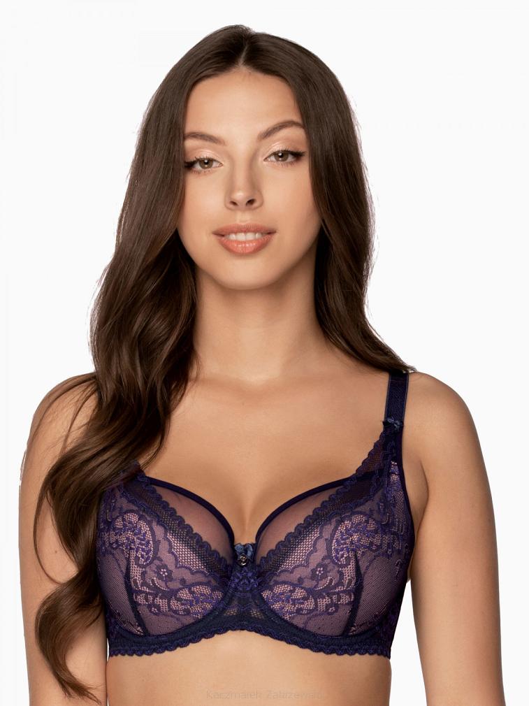 Biustonosz GAIA Semi-Soft Talia 1132 półusztywniany granatowy