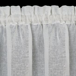 Firana gotowa na taśmie ESTERA 130x50 Eurofirany biały