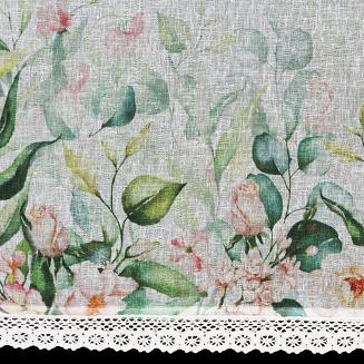 Firana gotowa na taśmie ESTERA 130x50 Eurofirany biały