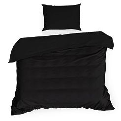 Pościel bawełniana 140x200 czarna