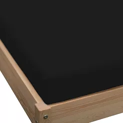 Prześcieradło jersey z gumką 120x200 czarny