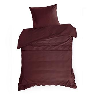 Pościel satynowa X1 140x200 Eva Minge Eurofirany bordowy