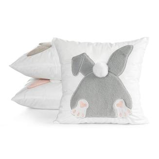 Poszewka dekoracyjna WIOSNA 45x45 Eurofirany jasnobeżowy