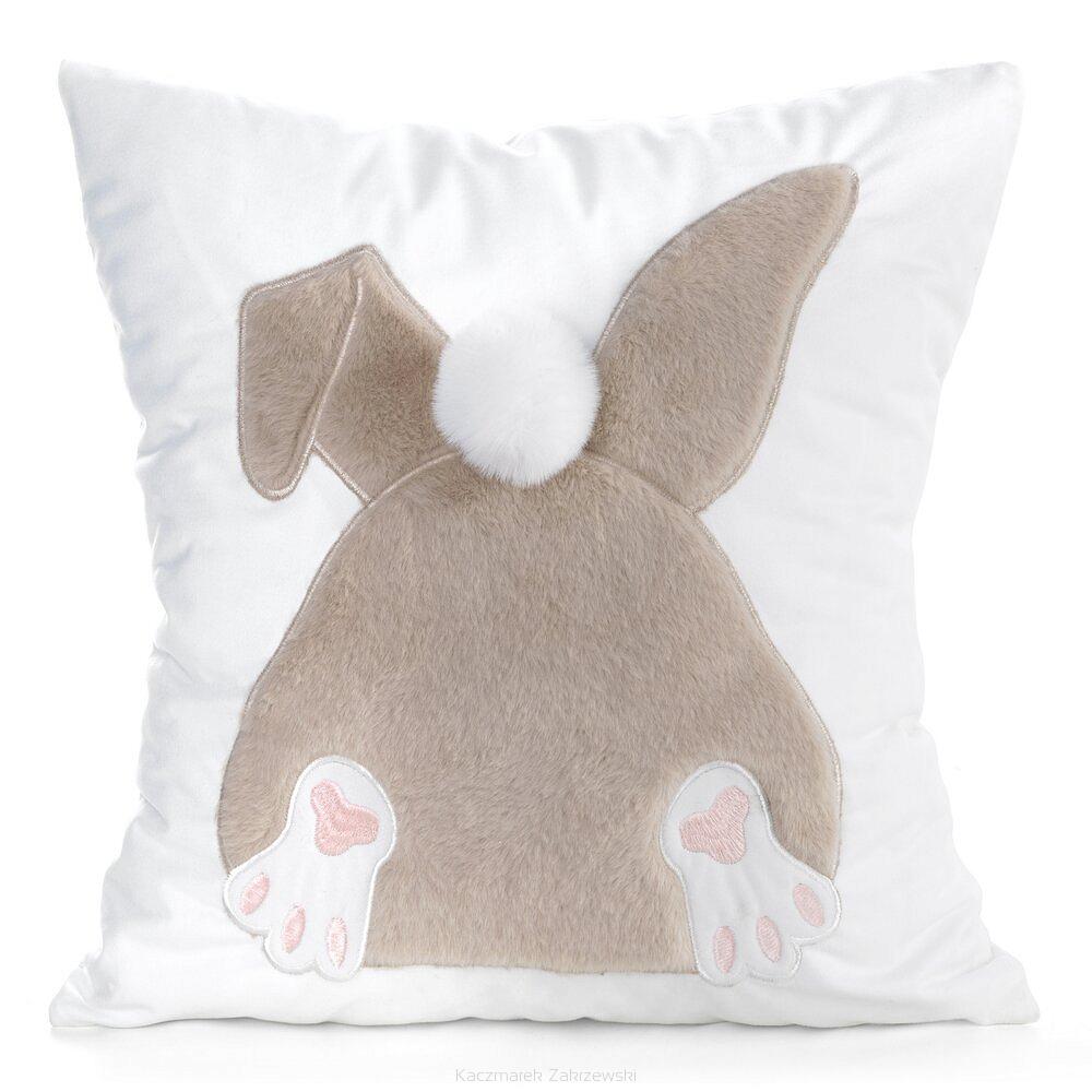 Poszewka dekoracyjna WIOSNA 45x45 Eurofirany jasnobeżowy