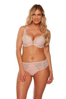 Biustonosz z koronką Push Up Abigail 1226 różowy