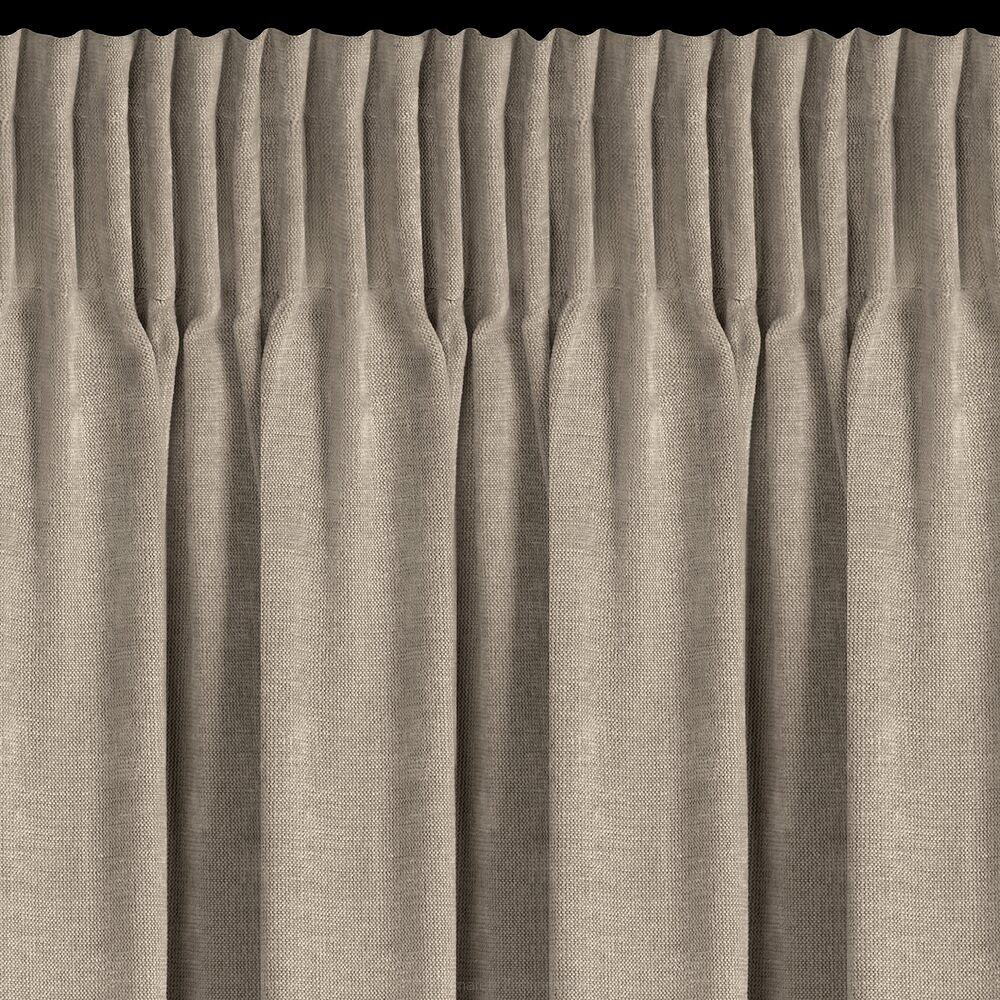 Zasłona gotowa na taśmie NILO 140x270 Eurofirany ciemnobeżowy