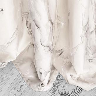 Kremowa Zasłona Welurowa 140x250 Marmy