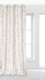 Kremowa Zasłona Welurowa 140x250 Marmy