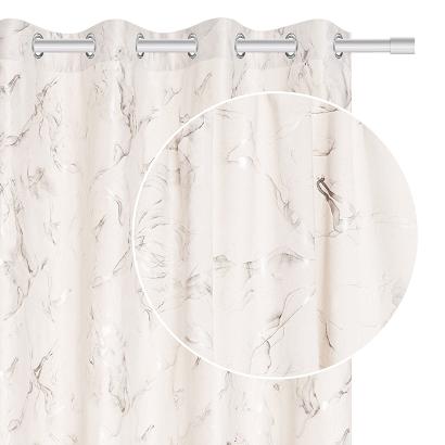 Zasłona gotowa na przelotkach MARMY 140x250 welurowa półzaciemniająca kremowa