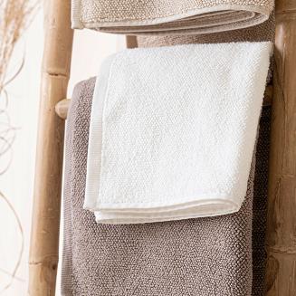 Ręcznik bawełniany LEON 70x140 strukturalne frotte biały