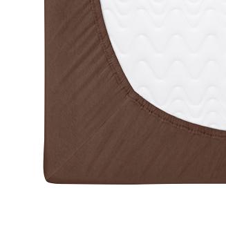 Prześcieradło jersey z gumką 160x200 Darymex brązowe
