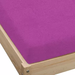Prześcieradło frotte z gumką 160x200 fuksjowe GRUBE