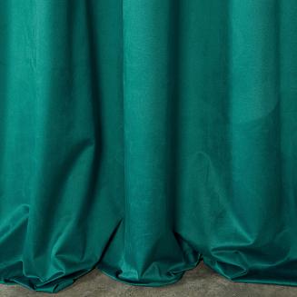 Zasłona gotowa na przelotkach ROSA 140x250 Design91 turkusowy