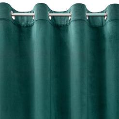 Zasłona gotowa na przelotkach ROSA 140x250 Design91 turkusowy