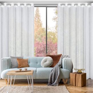 Firana gotowa na przelotkach LENA 250x250 Eurofirany biały