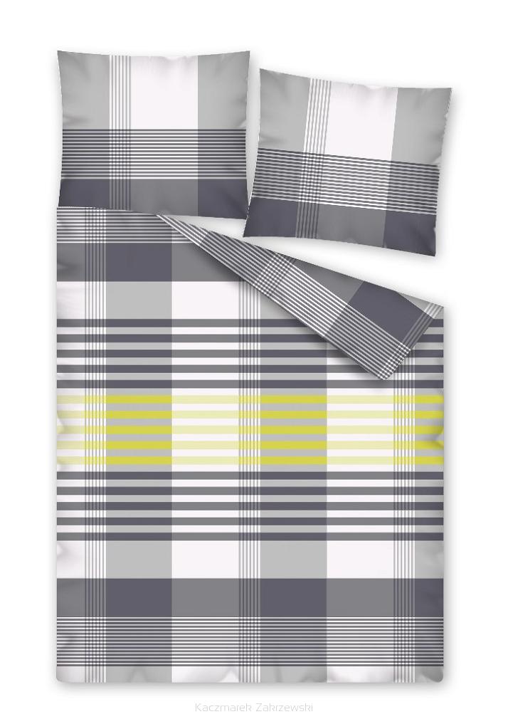 Pościel flanelowa 160x200 krata wzór 2503B