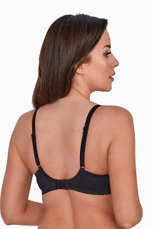 Biustonosz GAIA Full Cup Micaela 758 usztywniany czarny